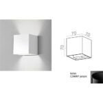 Акваформа MINI CUBE LED 25671-M927-Y6-PH-02 Black Kinkiet