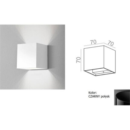 Акваформа MINI CUBE LED 25671-M927-Y6-PH-02 Black Kinkiet
