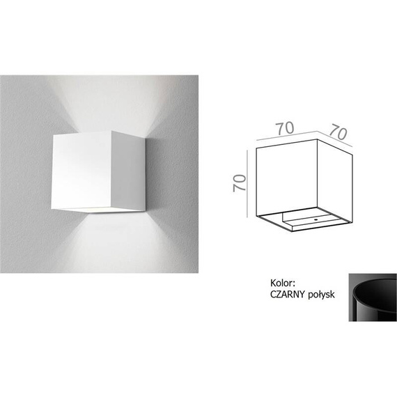 Акваформа MINI CUBE LED 25671-M927-Y6-PH-02 Black Kinkiet Акваформа MINI CUBE LED 25671-M927-Y6-PH-02 Black Kinkiet — изображение 1