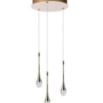 Azzardo Dalma 3 Modern Zwis Golden AZ6010