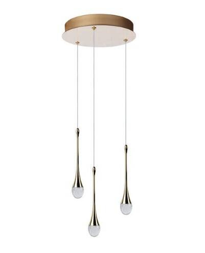 Azzardo Dalma 3 Modern Zwis Golden AZ6010