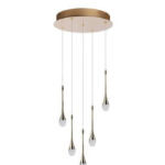 Azzardo Dalma 5 Modern Zwis Golden AZ6008