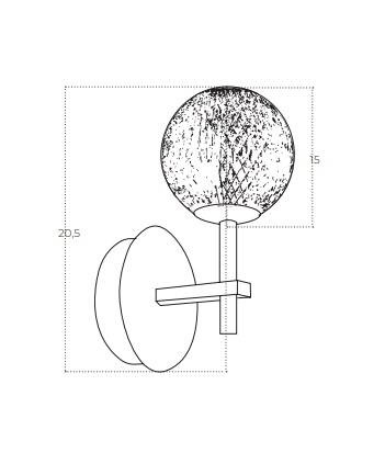 Azzardo Edem AZ6014 Golden Kinkiet
