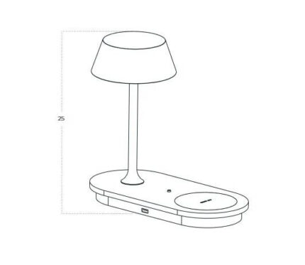 Azzardo Fino Table DIMM NFC CHARGER BK AZ5913 Настольная лампа