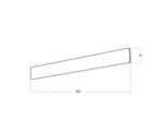 Azzardo Wall Lamp Poolto 90 CCT SWITCH BK AZ5894 — изображение 2
