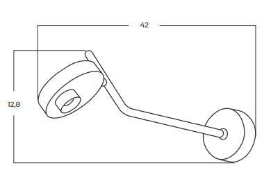 Azzardo Wall Lamp Iseo Arm Wall BK AZ5632