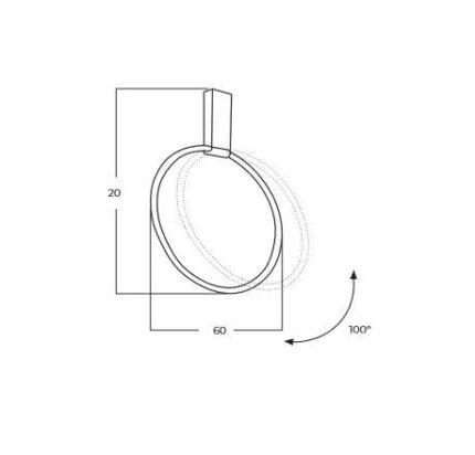 Azzardo Wall Lamp Vincent 60 BK AZ6201