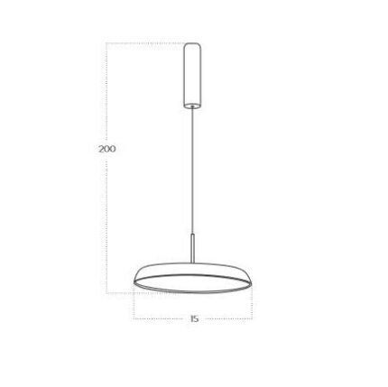 Висячая лампа Clara Pendant 15 WH AZ5809