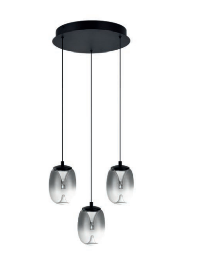 Azzardo Pamela 11 RUND 3 SMOKY AZ6268 Современный Zwis