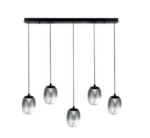 Azzardo Pamela 11 ROUND 5 SMOKY AZ6269 Modern Zwis