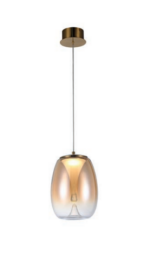 Azzardo Pamela 20 AZ6184 Amber Single Zwis