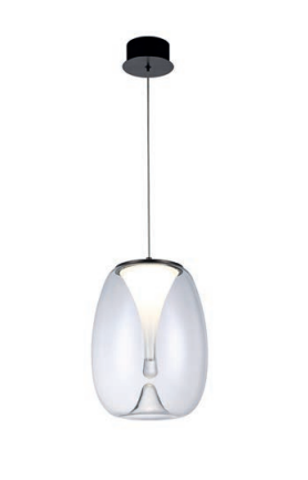 Azzardo Pamela 27 AZ5825 Black/Clear Single Zwis