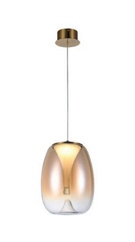 Azzardo Pamela 27 AZ6185 Amber Single Zwis