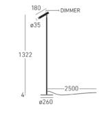 Chors Lamp Standing Flask SNW белый — изображение 4