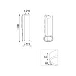 Cleoni 1408/71/LA235/A2/962/3000K 52.5 см Zwis Alfredo 31.5W LED — изображение 2