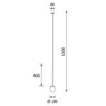 Клеони Коттон 40 DM101/P/ER/B/192 G9 Современный швейцар 10 см — изображение 2