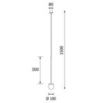Клеони Коттон 50 DM101/P/TY/B/962 Современный черный 10 см — изображение 2