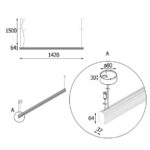 Cleoni FP002/B5/OP/196/930 Avar flat Zwis 142cm — изображение 2