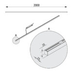 Клеони MINILINE 38 LED 200 см Plafoniera FP003/A6/P/BL/116/830 — изображение 2