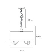 Dann Lux Abu Dhabi 5 Chandelier современный хром 5 x 40W BL0328 — изображение 3