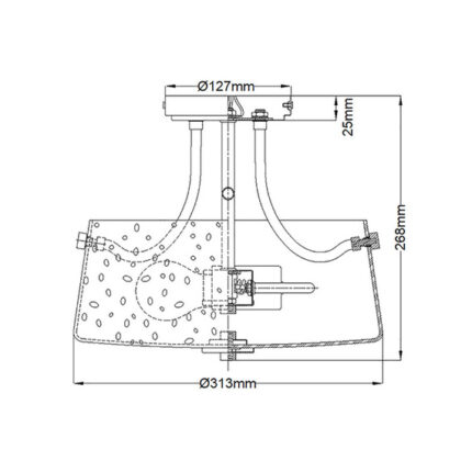 Elstead Lighting Hollis QZ-HOLLISTER-SF-PN Плафон