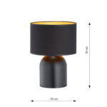 Emibig Aspen Ln1 Black/Gold (1323/LN1) Настольная лампа — изображение 5