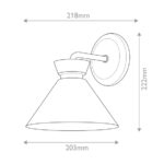 Настенная лампа Elstead Lighting ALM-HALSTON-1WB-GD — изображение 5
