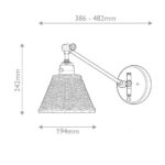 Настенная лампа Elstead Lighting HK-ARTI-1W-BK-NR — изображение 5