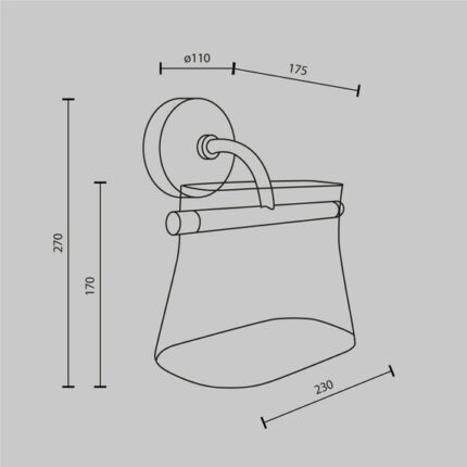 Maytoni Cabaret Wall Lamp MOD170WL-L8BS3K2