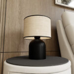 Настольная лампа Emibig Aspen Ln1 Black/Rattan (1324/LN1) — изображение 3