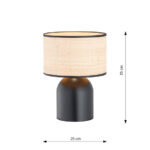 Настольная лампа Emibig Aspen Ln1 Black/Rattan (1324/LN1) — изображение 5