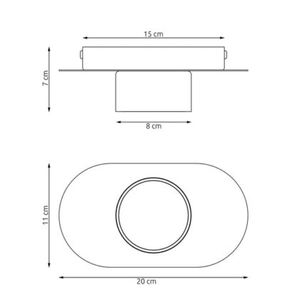 Потолочная лампа Emibig Diaz 1 Bl (1437/1)