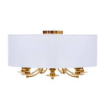 Золотая потолочная лампа Dann Lux Abu Dabi PL7 GD DLD5455