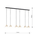 Висящая лампа Emibig Elit 6 Bl Gold (1329/6) — изображение 5