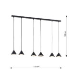 Висячая лампа Emibig Elite 6 Black (1330/6) — изображение 5