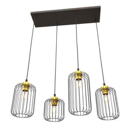 Висящая лампа Emibig Vander 4 Bl Gold (1364/4)