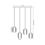 Висячая лампа Emibig Verdi 4 Bl Graphit (1434/4) — изображение 5