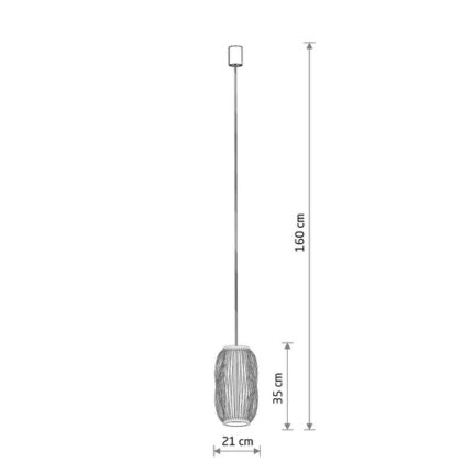 Висячая лампа Nowodvorski Puket S 11160 Natural Wood