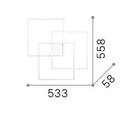 Настенная лампа 341316 2700K Ideal Lux Cerchio