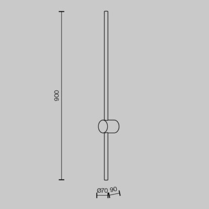 Настенная лампа Light stick Maytoni MOD237WL-L11B3K