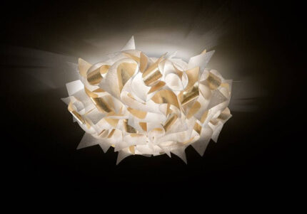 Итальянская потолочная лампа Slamp Veli Aurea Medium 53 см White Gold