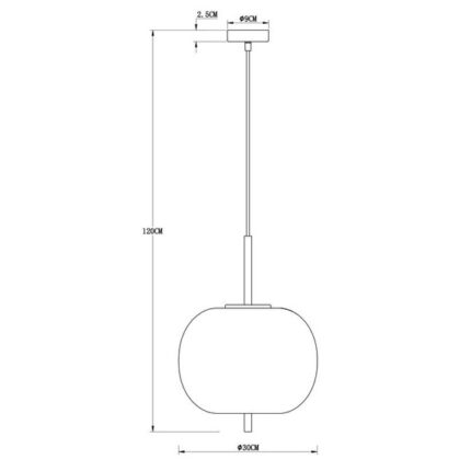 Висячая лампа Globo Lighting Blacky 15345H1MM