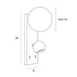 Атом Maxlight W0351 Настенная лампа — изображение 3