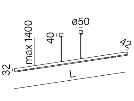 Mixline 50438-M930-W3-00-12 Aqform Zwis современный 160см