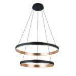 Современный фонарь Azzardo Rio Lamp 50+70 3-ступенчатый BIMM BK/GO AZ5779