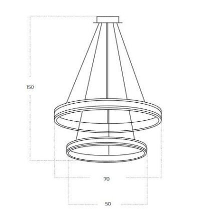 Современный фонарь Azzardo Rio Lamp 50+70 3-ступенчатый BIMM BK/GO AZ5779