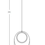 Современная светодиодная лампа Azzardo Nicole Pendant Amber AZ6197