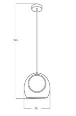 Современная светодиодная лампа Azzardo Nicole Pendant Clear AZ6195 — изображение 5