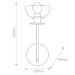 Настенная установка Elstead Lighting ALM-SYLOVA-1WB-BG-CL — изображение 4