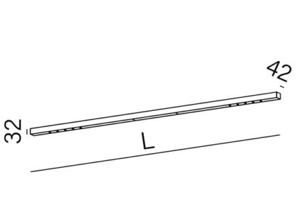 Потолочный Plafon 188cm AQForm Mixline LED крышка 40287-M930-W3-00-12
